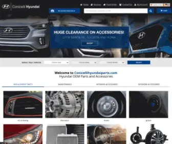 Conicellihyundaiparts.com(Genuine OEM Conicelli Hyundai Parts & Accessories) Screenshot