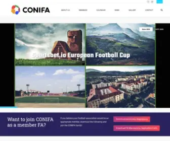 Conifa.org(Confederation of Independent Football Associations) Screenshot