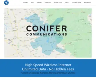 Conifercommunications.com(Conifer Communications) Screenshot