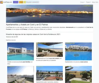 Conilplaya.com(Conil alquiler de apartamentos y chalets en Conil de la Frontera) Screenshot
