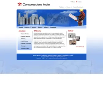 Conindia.com(Constructions India) Screenshot