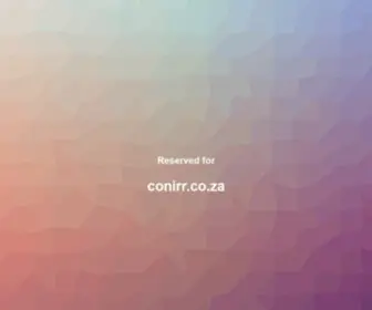 Conirr.co.za(Conirr) Screenshot