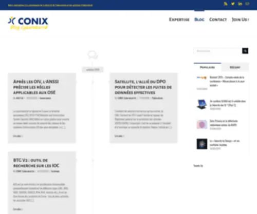 Conixsecurity.fr(Conix Security) Screenshot