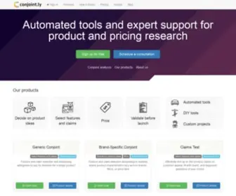 Conjoint.ly(Tools and support for product and pricing research) Screenshot