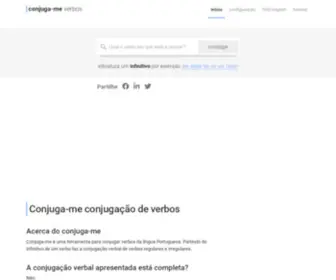Conjuga-ME.net(Conjuga-me conjugação de verbos) Screenshot