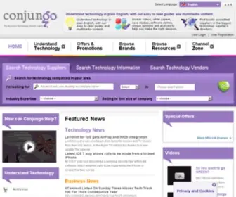 Conjungo.com(IT directory that explains technology benefits and helps you find local IT resellers) Screenshot