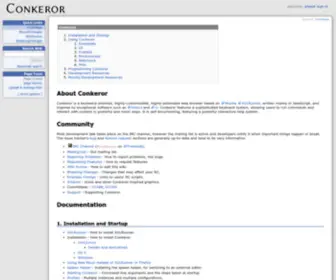 Conkeror.org(FrontPage) Screenshot