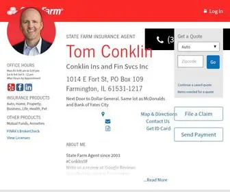 Conklinsf.com(Farmington IL State Farm Insurance Agent Tom Conklin) Screenshot