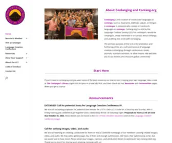 Conlang.org(Language Creation Society) Screenshot
