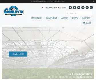 Conleys.com(Commercial & Retail Greenhouses) Screenshot