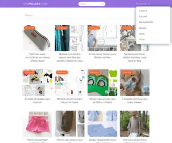 Conmoldes.com(Patrones y moldes) Screenshot