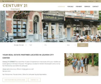 Connect-Immo.be(Century 21 CONNECT heeft meer dan 15 jaar ervaring in vastgoed en) Screenshot