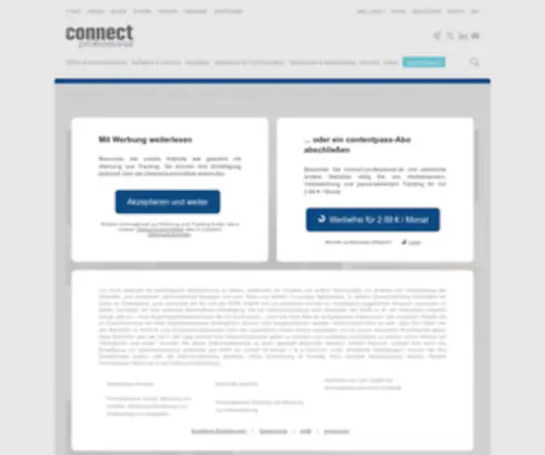 Connect-Professional.de(Connect professional macht Kommunikationstechnik für ITK) Screenshot