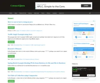Connect2Java.com(All Java Tutorials) Screenshot