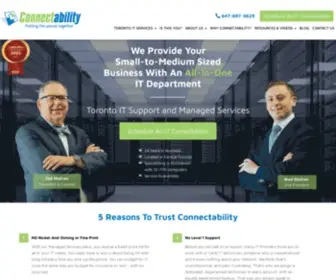 Connectability.com(IT Support and Managed Services Toronto) Screenshot