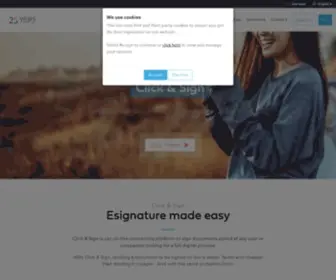 Connectaclick.com(Click & Sign Pro service) Screenshot