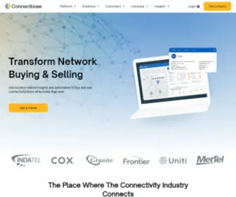 Connectbase.com(Transform Network Buying & Selling) Screenshot