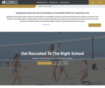 Connectbeachvolleyball.com(Beach Volleyball Recruiting Profiles For High School Players) Screenshot