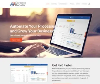 Connectbooster.com(Automate Getting Paid) Screenshot