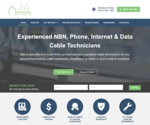 Connectcomsydney.com.au(Cable Technicians) Screenshot