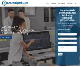 Connectdigitaldata.com(Web Design Services Kent) Screenshot