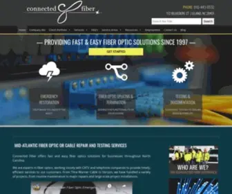 Connectedfiber.com(Choose Connected Fiber for Emergency Fiber Optics Repair & Service in North Carolina) Screenshot