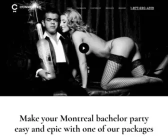 Connectedmontreal.com(Montreal Bachelor Party Planners) Screenshot