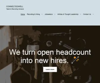 Connectedwell.com(ConnectedWell Talent Advisors) Screenshot