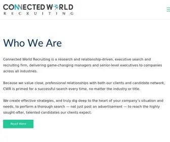 ConnectedWorldrecruiting.com(Connected World Recruiting) Screenshot