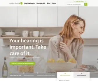 Connecthearing.ca(Hearing health provider) Screenshot