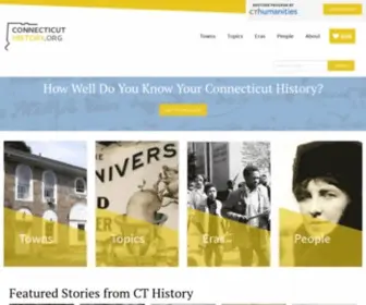Connecticuthistory.org(Stories about the people) Screenshot