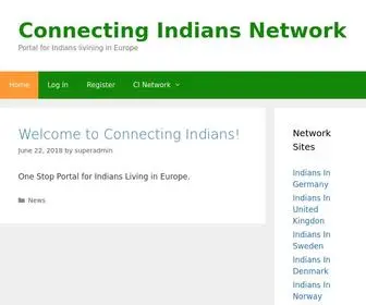 Connectingindians.com(Portal for Indians livining in Europe) Screenshot