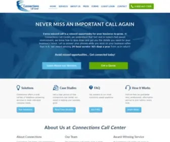 Connectionscallcenter.com(Connections Call Center) Screenshot