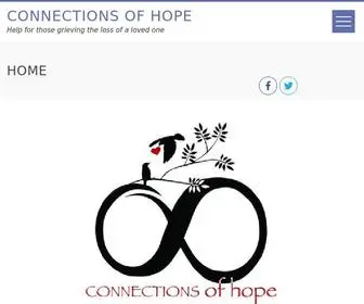 Connectionsofhope.org(Help for those grieving the loss of a loved one) Screenshot