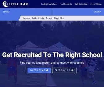 Connectlax.com(Lacrosse Recruiting Profiles For High School Players) Screenshot