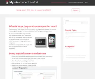 Connectmytotalcomfort.com(Connectmytotalcomfort) Screenshot