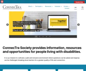 Connectra.org(The ConnecTra Society) Screenshot