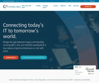 Connectria.com(Managed Infrastructure & Hybrid Cloud Solutions) Screenshot