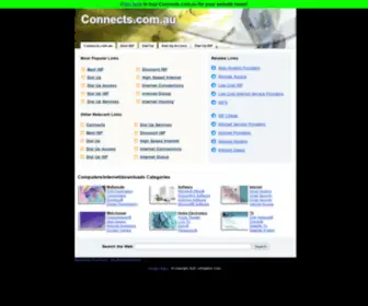 Connects.com.au(Home Page at Connects) Screenshot