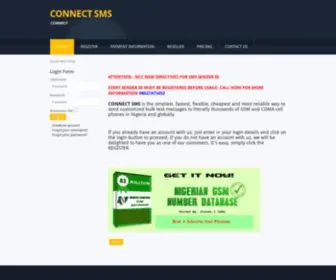 Connectsms.com(Reliable,Fastest, Cheapest And Flexible) Screenshot