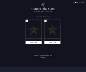 Connectthestars.xyz(An endless movie trivia game) Screenshot