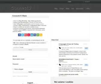 Connectu.it(News, Informazione Recensioni, Windows, Blog, Trading, Articoli redazionali e molto altro) Screenshot