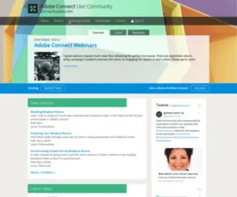 Connectusers.com(Adobe Connect User Community) Screenshot