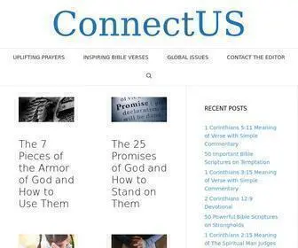 Connectusfund.org(A Christian Blog for Your Walk of Faith) Screenshot