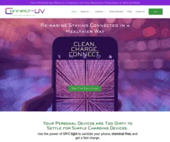 Connectuv.com(UV-C Sanitizing and Charging Solutions from Connect-UV) Screenshot