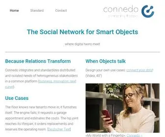 Connedo.com(Social Network for Smart Objects) Screenshot