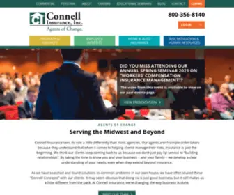 Connell.com(Connell Insurance) Screenshot