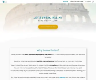 Connex-Ita.com(Let's Speak Italian for Real Life) Screenshot