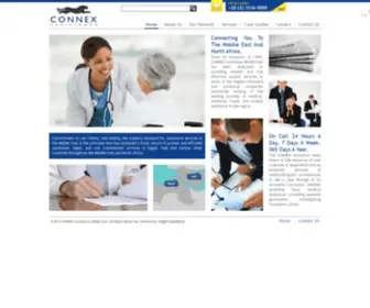Connexassistance.com(CONNEX Assistance Middle East) Screenshot