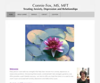 Conniefox.com(Marriage and Family Therapist) Screenshot